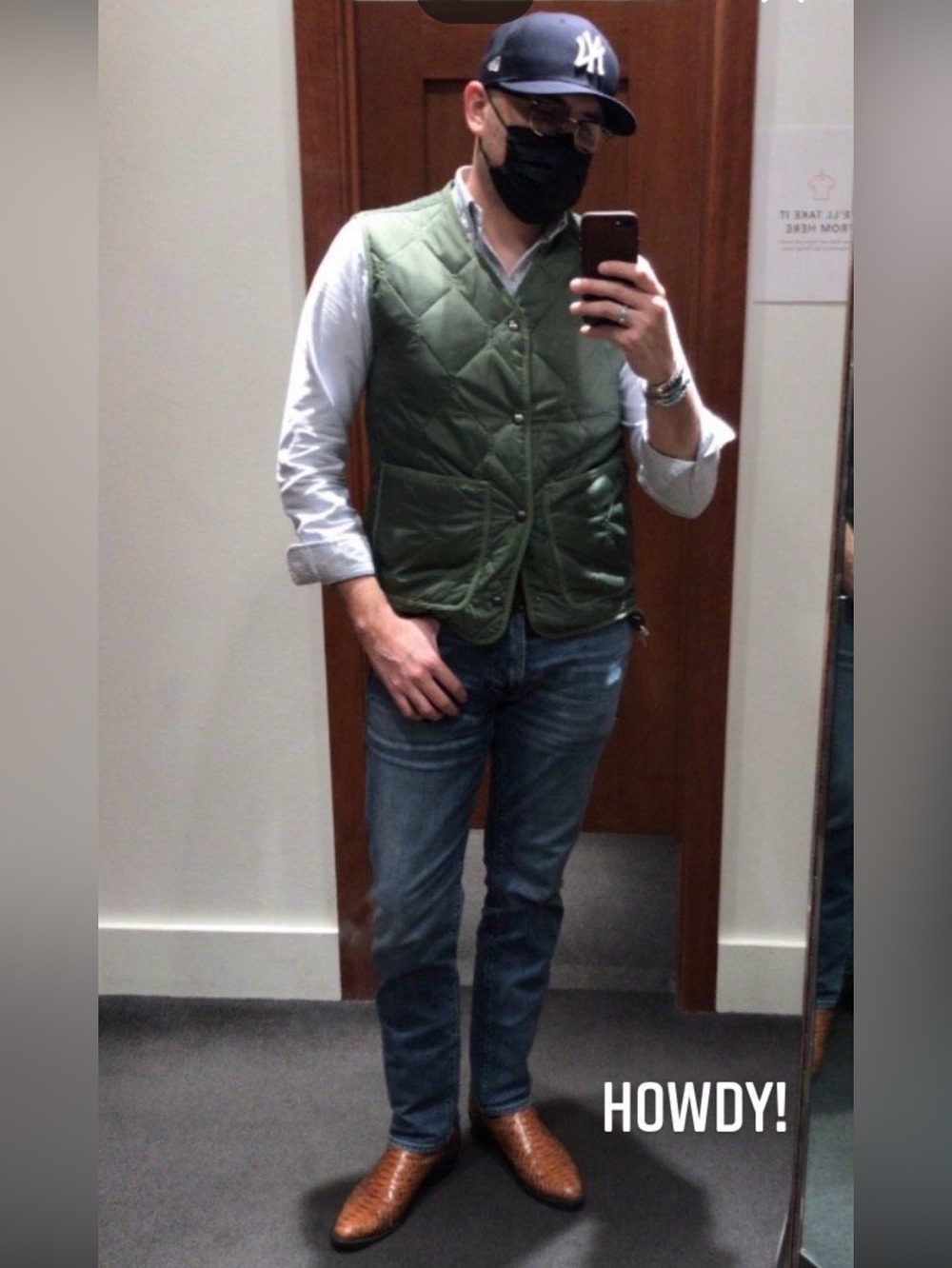 J.Crew Men's Layering Military Vest Size Small Green